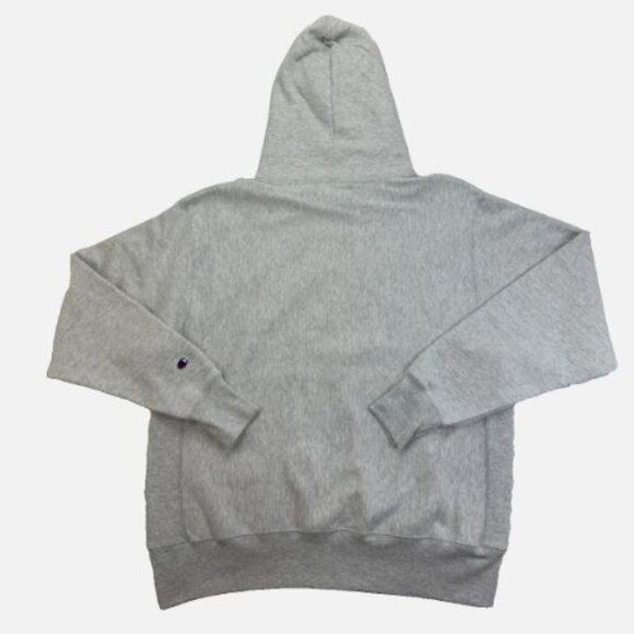 Champion Reverse Weave Boyfriend Women's Hoodie Size L Silver Grey New - Picture 2 of 9